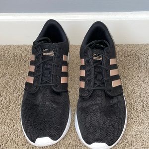 Adidas Rose Gold/Cheetah Cloadfoam Shoes